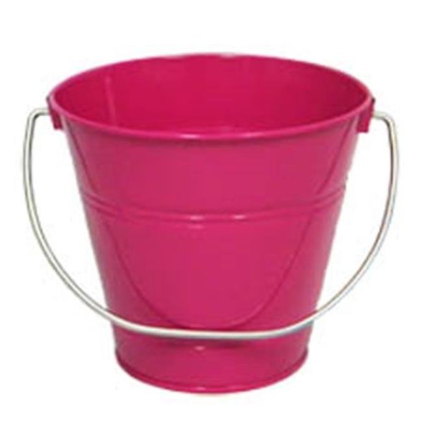 Italia ITALIA 10428 5.5 x 6 In. Magenta Metal Bucket - 6 Pack 10428